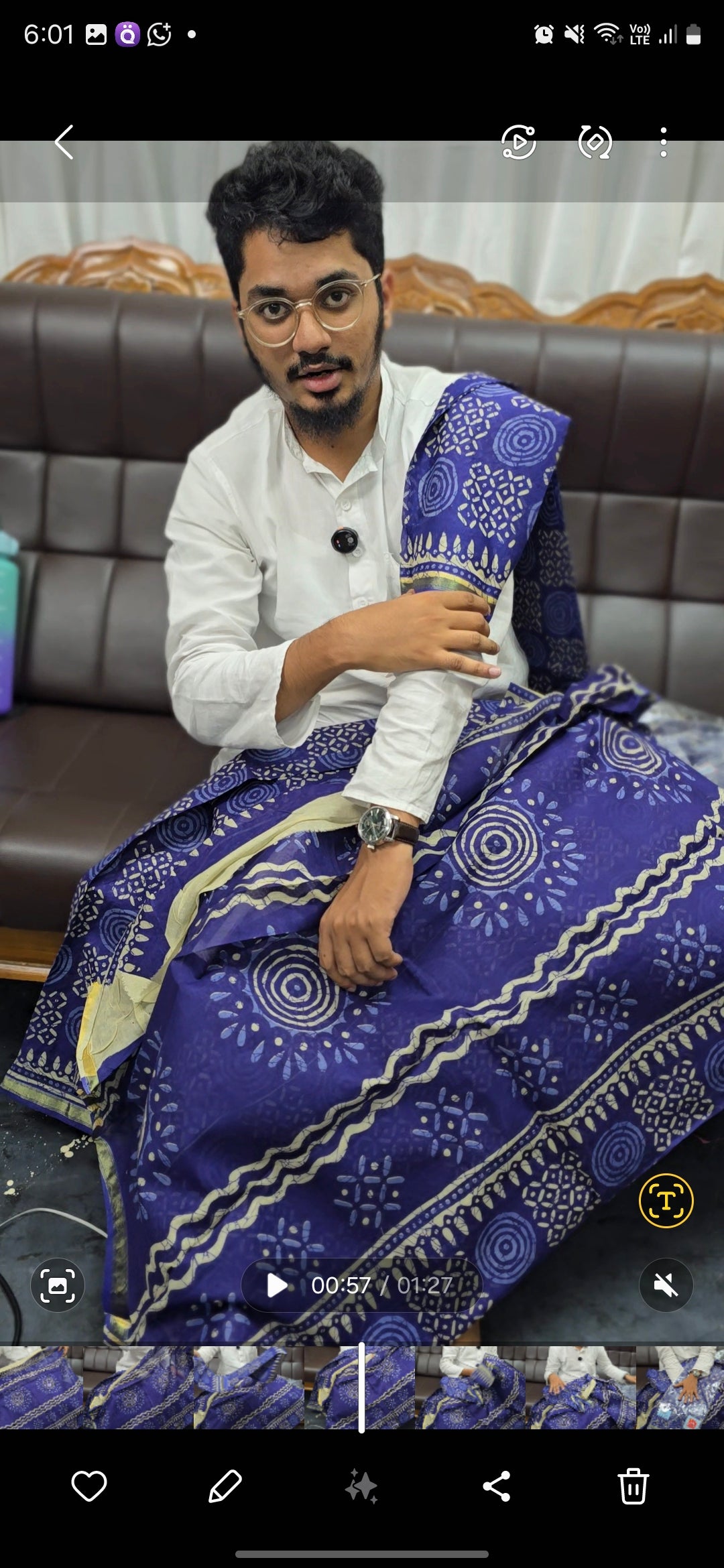 S2004 Cotton Saree with blouse