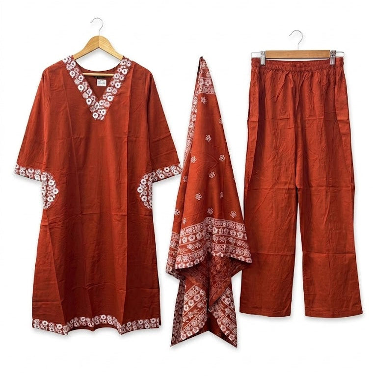 Women's New Trending Timeless Elegance in Terracotta S 3589