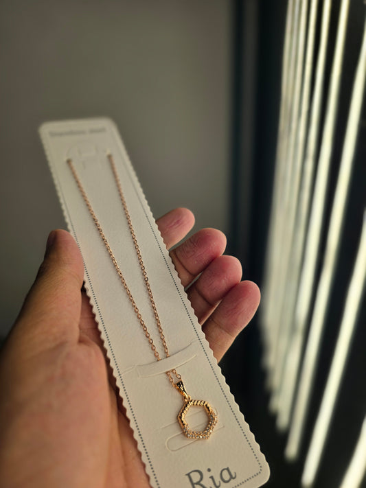 S3002 Rose gold necklace