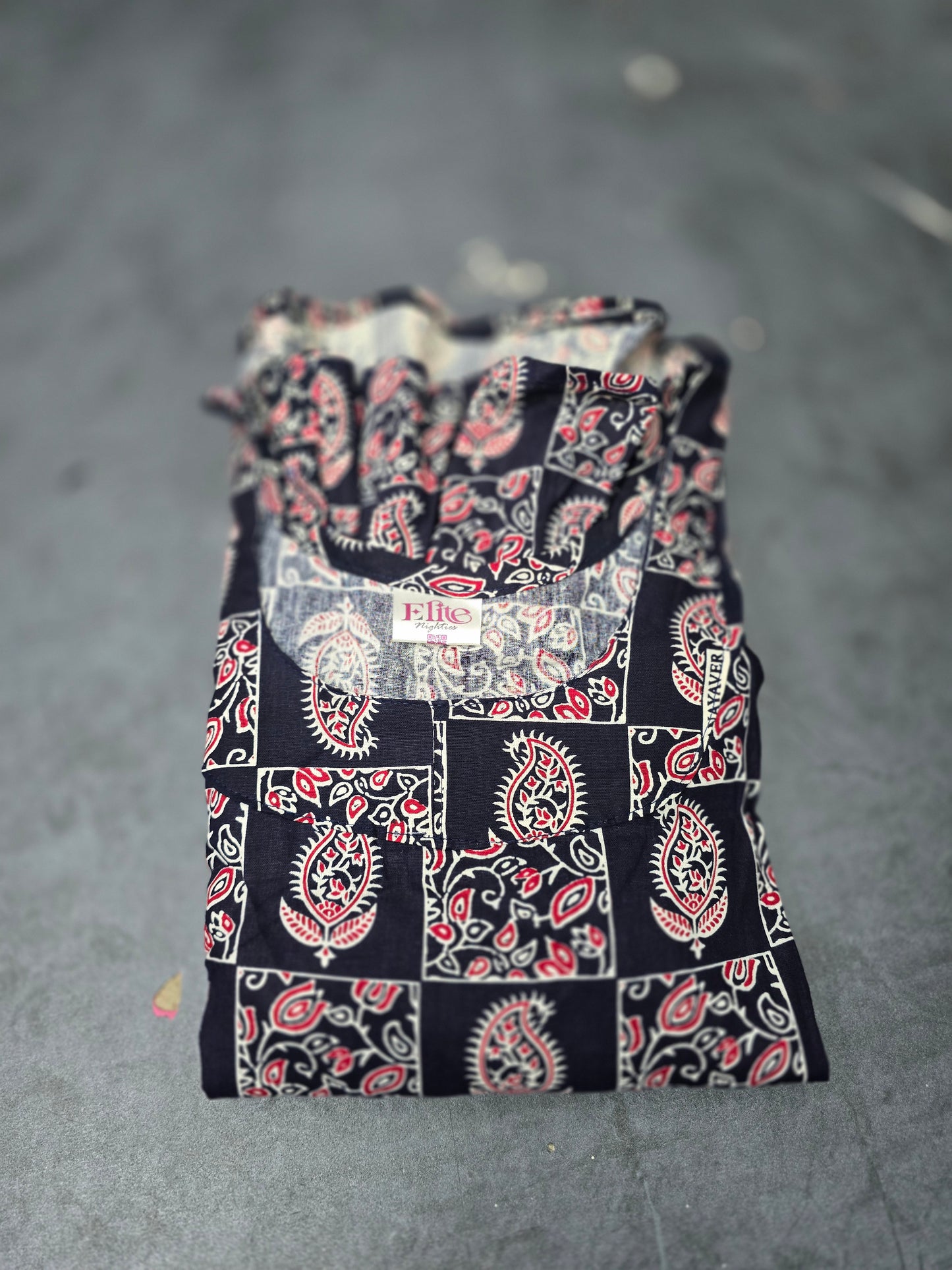 S 1499 Ajrak frock nighty