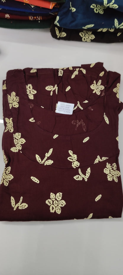 S1499 Frock nighty heavy fabric