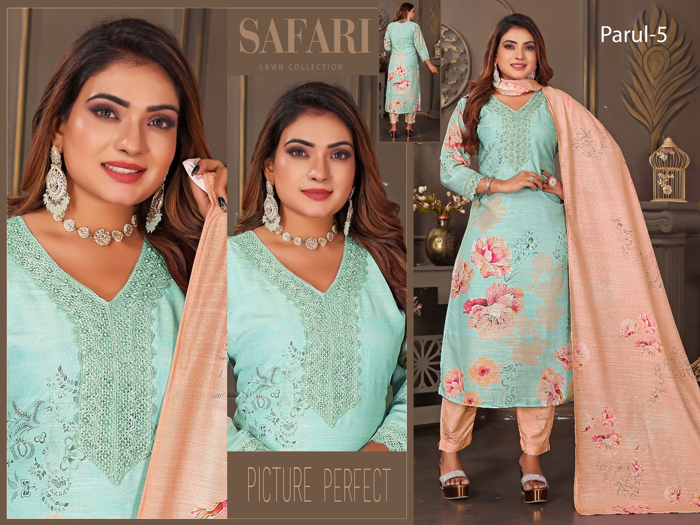 3 pcs Readymade party wear
