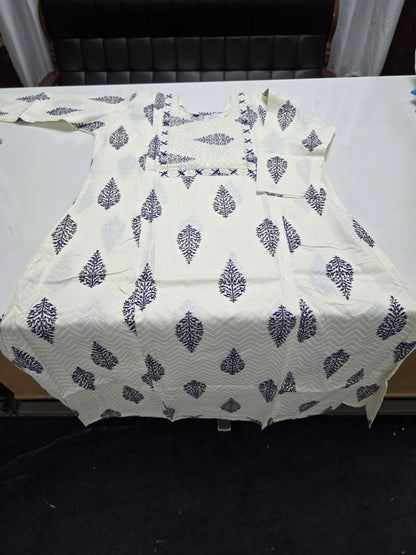 S1763 Cotton Aline Kurti 3XL