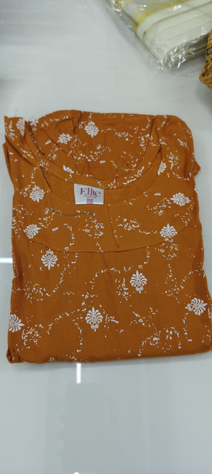S1499 Frock nighty heavy fabric